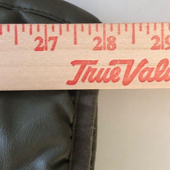 JOJOU Olive Green Quilted Puffer Jacket Mock Neck Full Zip Size Small Small - Picture 7 of 8